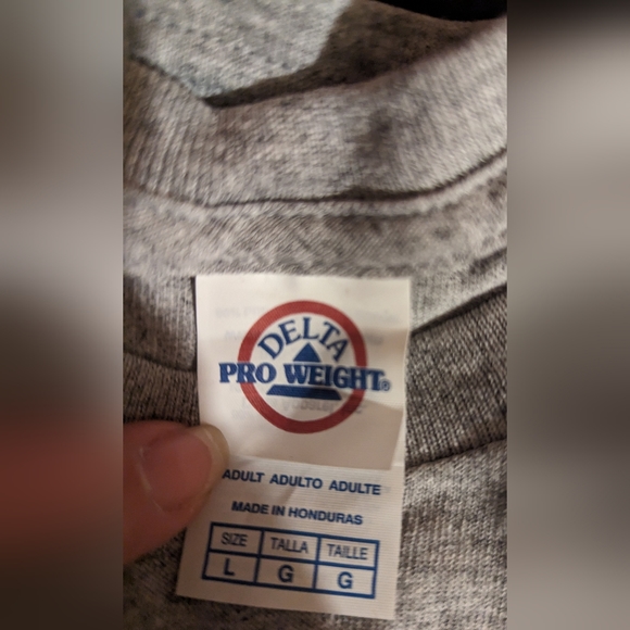 Delta Pro Weight Gray T-shirt - Picture 3 of 3